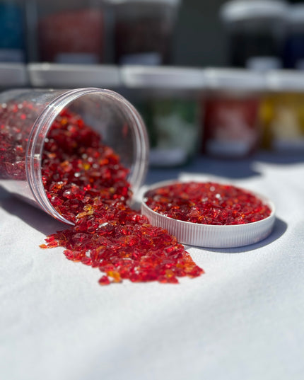 Red Crushed Glass / 1 lb