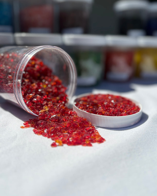 Red Crushed Glass / 1 lb
