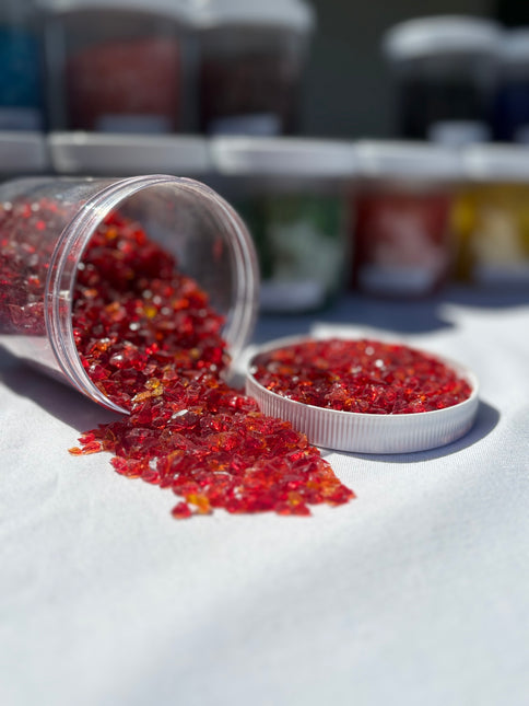 Red Crushed Glass / 1 lb