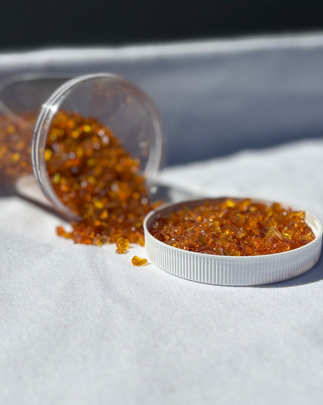 Amber Crushed Glass / 1 lb