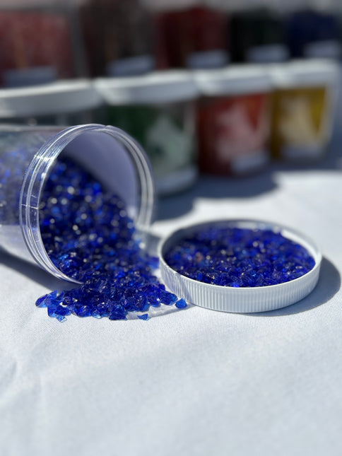 Cobalt Blue Crushed Glass / 1 lb
