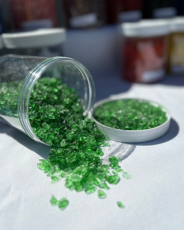 Green Crushed Glass / 1 lb