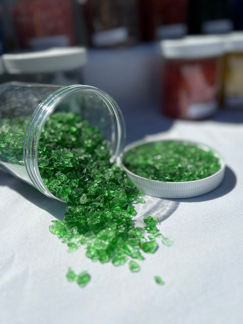 Green Crushed Glass / 1 lb