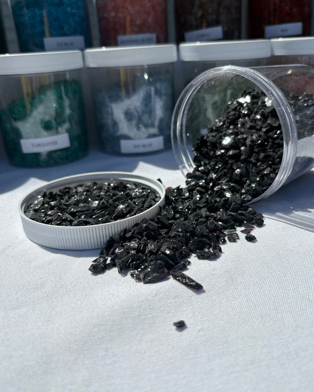 Black Crushed Glass / 1 lb