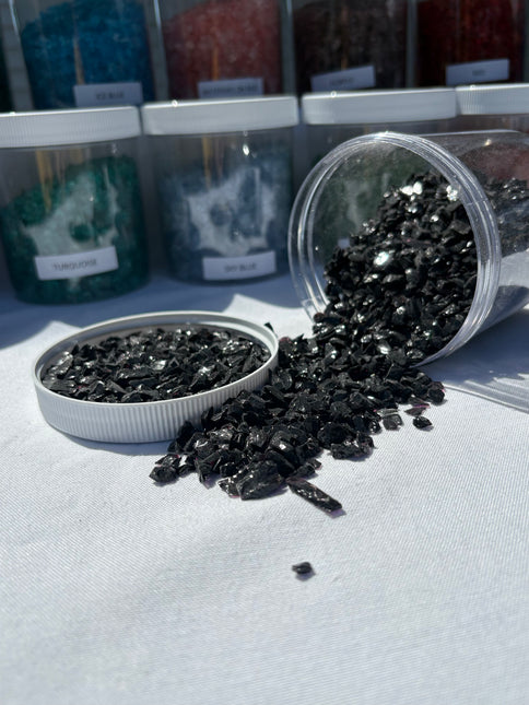 Black Crushed Glass / 1 lb