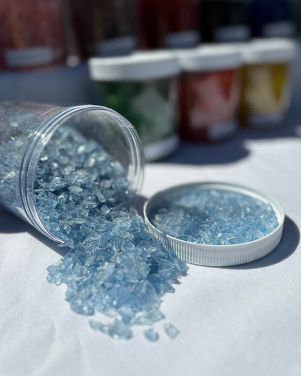 Sky Blue Crushed Glass / 1 lb
