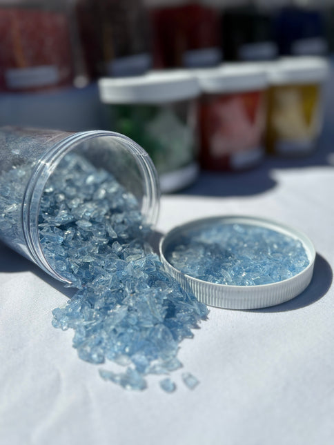 Sky Blue Crushed Glass / 1 lb