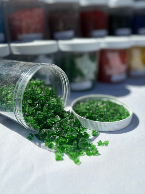 Dark Green Crushed Glass / 1 lb