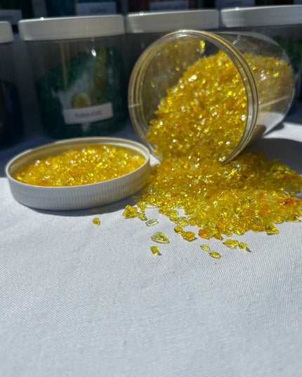 Yellow Crushed Glass / 1 lb